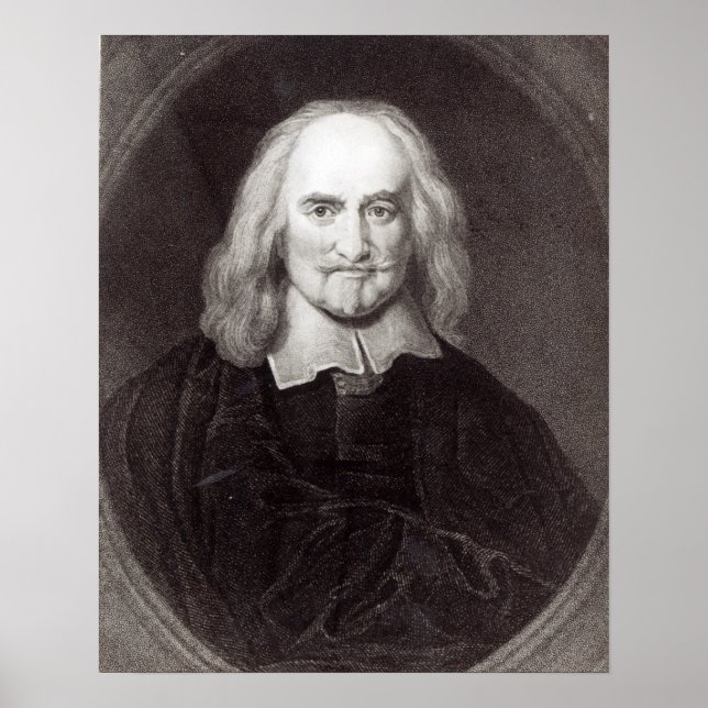 Thomas Hobbes  from 'Gallery of Portraits' Poster (Front)