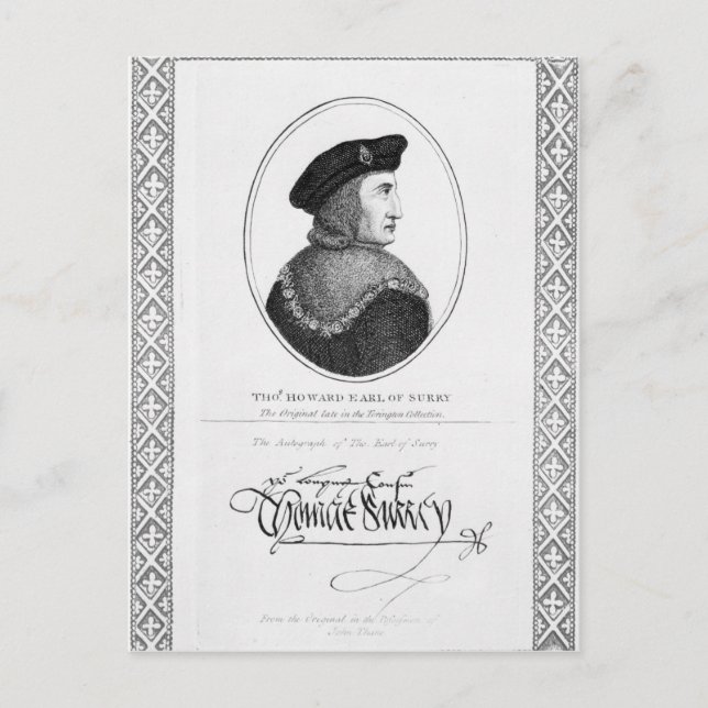Thomas Howard Postcard (Front)