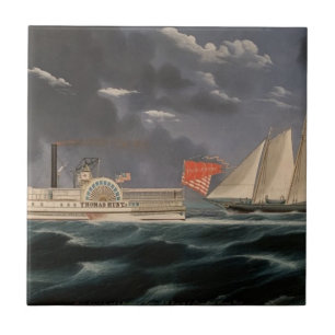 Thomas Hunt and the America 1852 Ceramic Tile