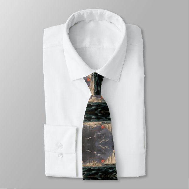  Thomas Hunt and the America 1852 Neck Tie (Tied)