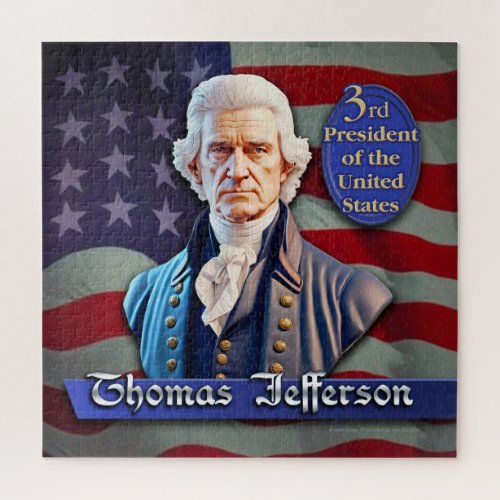 Thomas Jefferson 3rd President of the US Jigsaw Puzzle