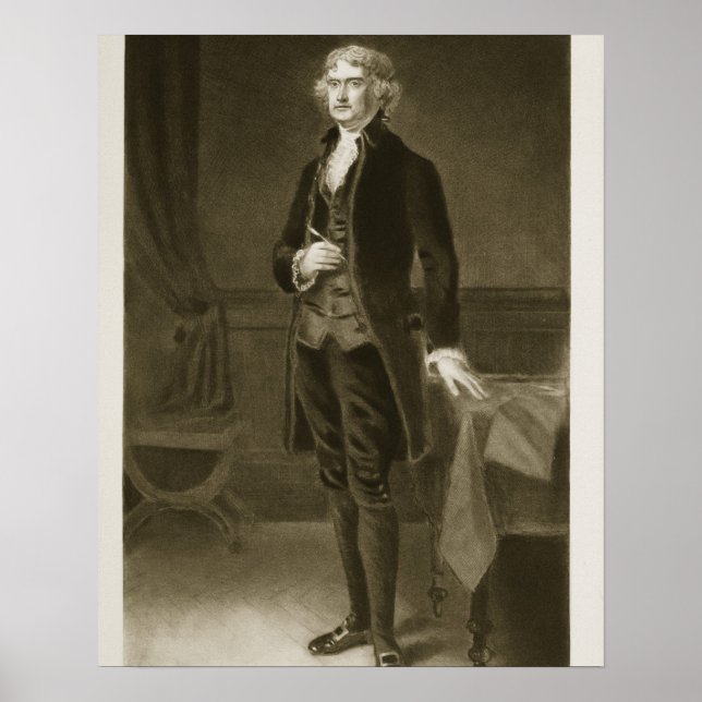 Thomas Jefferson, 3rd President of the United Stat Poster (Front)