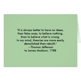 Thomas Jefferson - always better jGibney Museum Cards