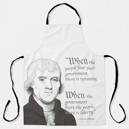 Thomas Jefferson and Quote Apron