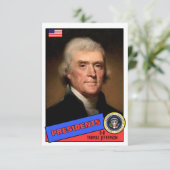 Thomas Jefferson Baseball Card (Standing Front)