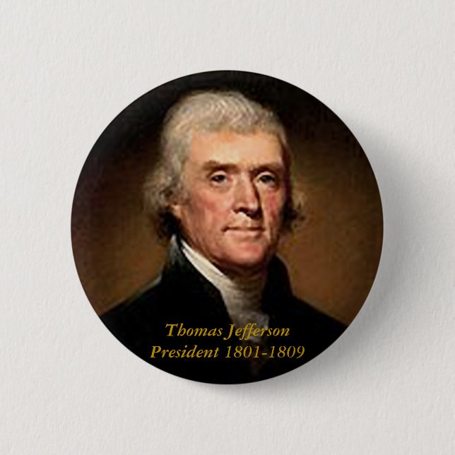 Thomas Jefferson - Button (Front)