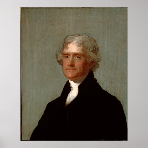 Thomas Jefferson by Gilbert Stuart 1821 Poster