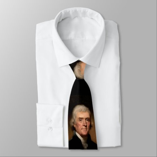 Thomas Jefferson by Rembrandt Peale _ Circa 1800 Neck Tie