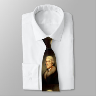 Thomas Jefferson by Rembrandt Peale - Circa 1805 Tie