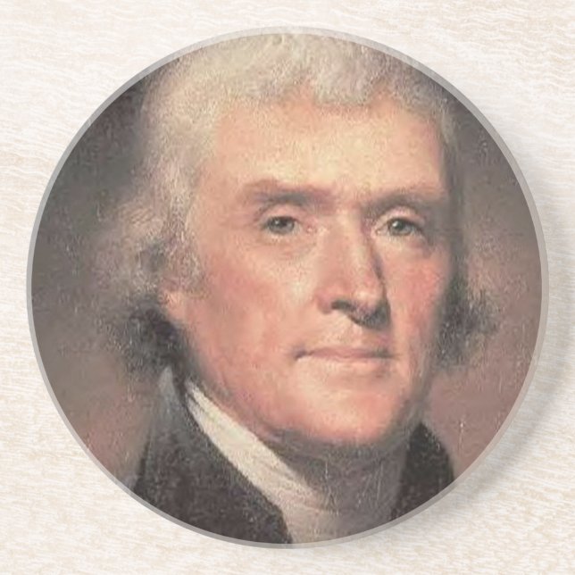 Thomas Jefferson Drink Coaster (Front)