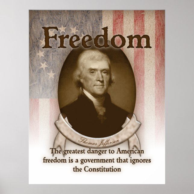 Thomas Jefferson – Freedom Poster (Front)