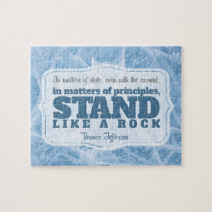 Thomas Jefferson Inspirational Quote "Principle" Jigsaw Puzzle