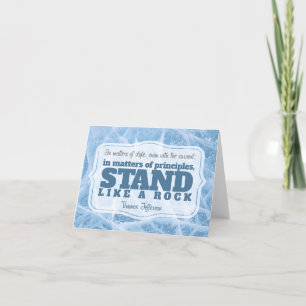 Thomas Jefferson Inspirational Quote "Principle" Letterpress Thank You Card