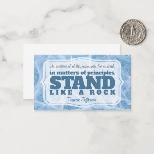 Thomas Jefferson Inspirational Quote "Principle" Note Card