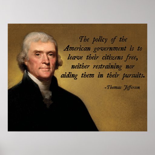 Thomas Jefferson Limited Government Poster | Zazzle