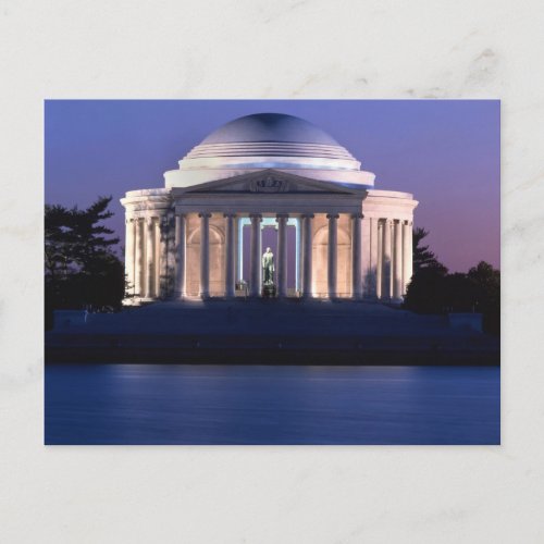 Thomas Jefferson Memorial at Dusk Postcard