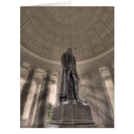 Thomas Jefferson Memorial Bronze Statue Cards (Front)