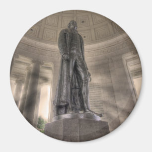 Thomas Jefferson Memorial Bronze Statue Magnet