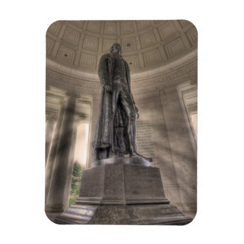 Thomas Jefferson Memorial Bronze Statue Magnet