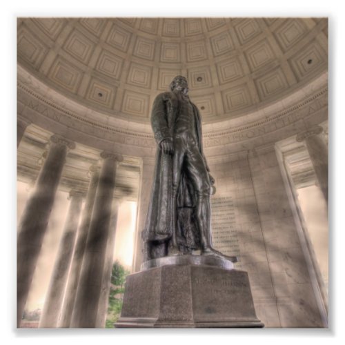 Thomas Jefferson Memorial Bronze Statue Photo Print
