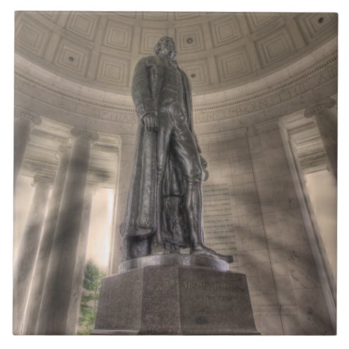 Thomas Jefferson Memorial Bronze Statue Tile