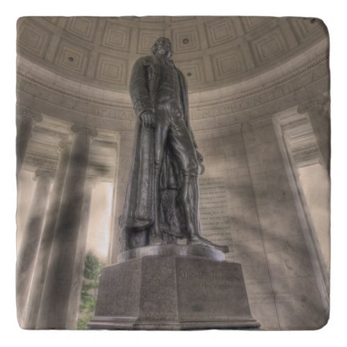 Thomas Jefferson Memorial Bronze Statue Trivet