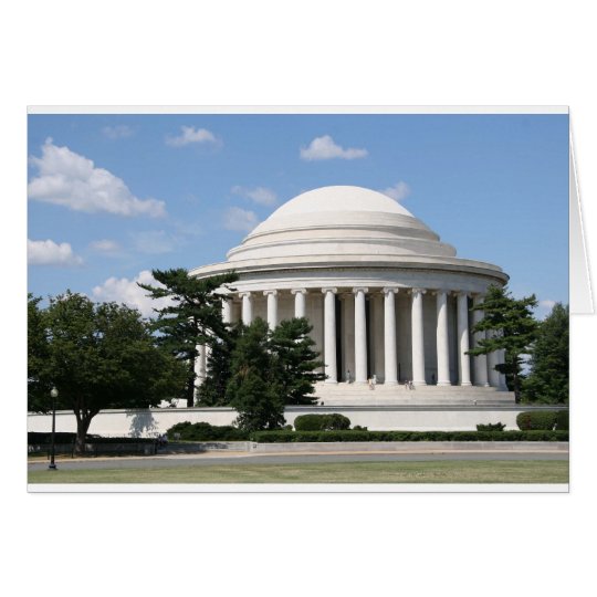 Thomas Jefferson Memorial Card