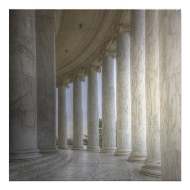 Thomas Jefferson Memorial Circular Colonnade Poster (Front)