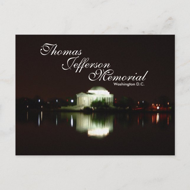 Thomas Jefferson Memorial, Washington D.C. Postcard (Front)
