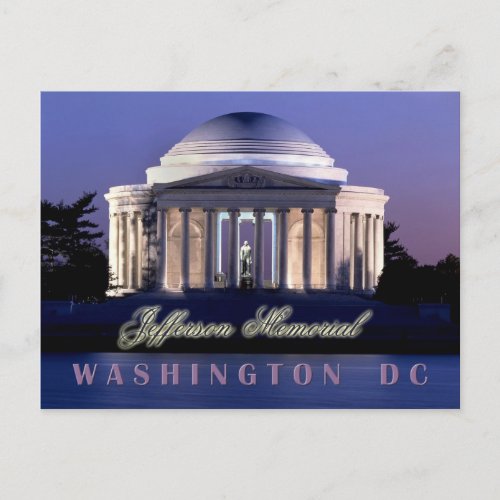 Thomas Jefferson Memorial Washington DC Postcard