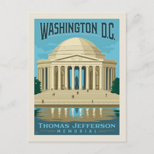 Thomas Jefferson Memorial  Washington DC Postcard