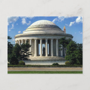 Thomas Jefferson Memorial Washington Monument Postcard