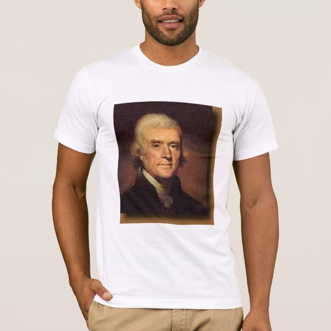 Thomas Jefferson, Our friendships ... - Customized T-Shirt (Front)