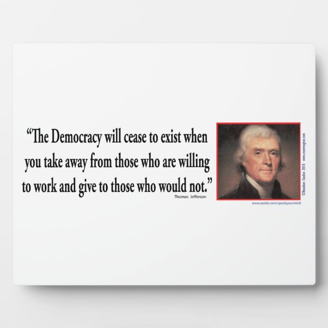 Thomas Jefferson Plaque (Front)