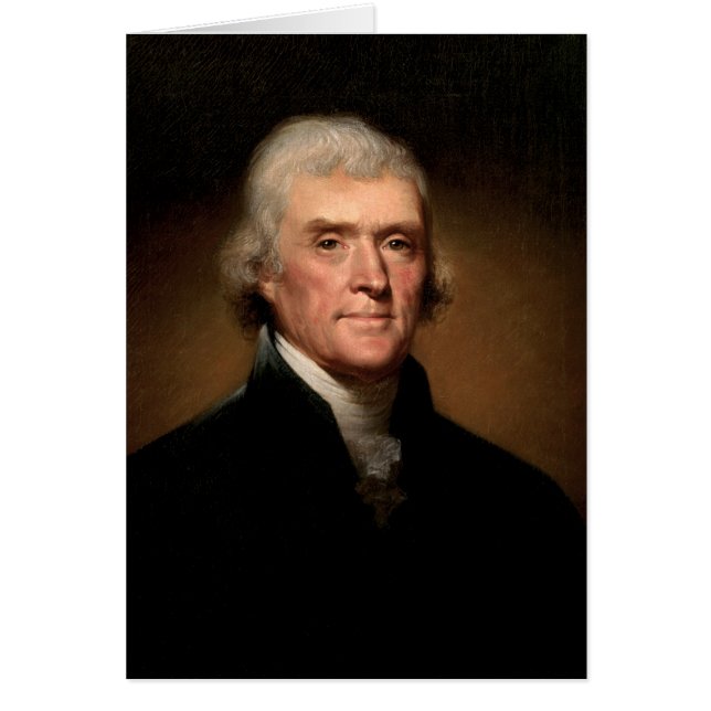 Thomas Jefferson portrait Cards (Front)