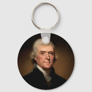 Thomas Jefferson portrait Keychain