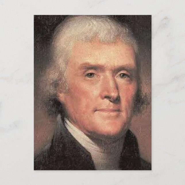 Thomas Jefferson Postcard (Front)