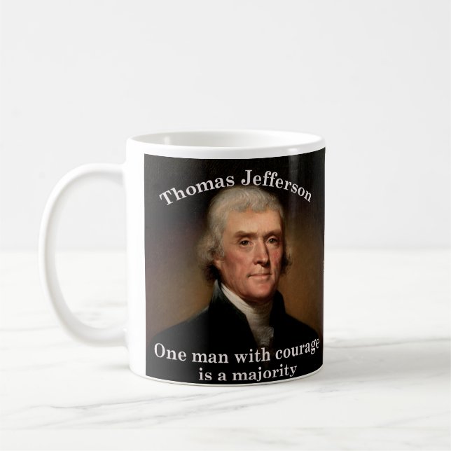 Thomas Jefferson President's Day Patriotic Mug (Left)