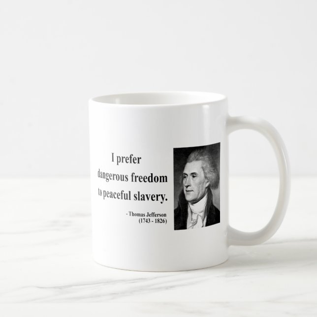 Thomas Jefferson Quote 9b Coffee Mug (Right)