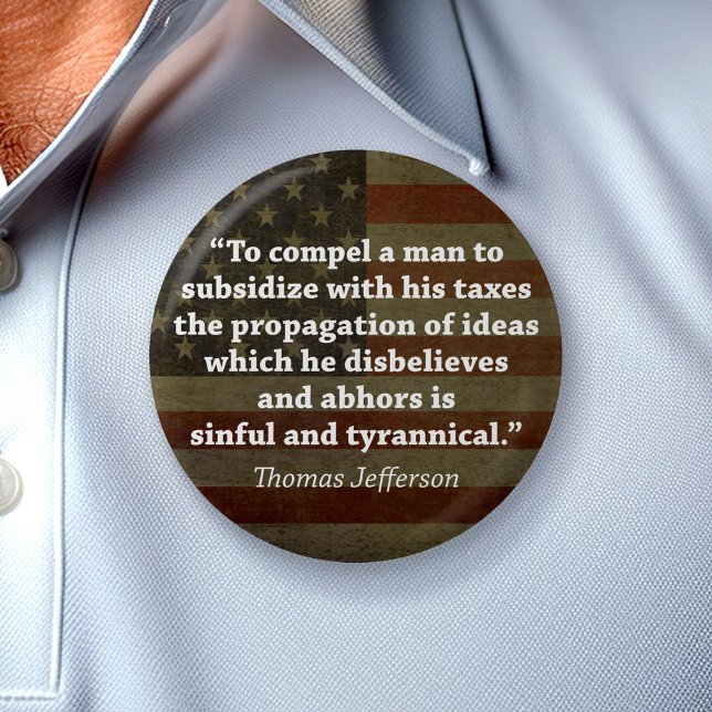 Thomas Jefferson Quote Button (Creator Uploaded)