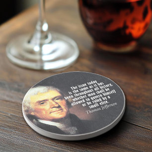 Thomas Jefferson Quote Coaster