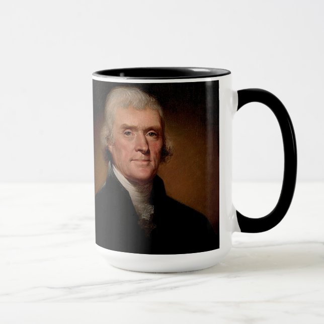 Thomas Jefferson Quote Mug (Right)