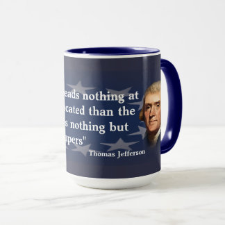 Thomas Jefferson Quote on Newspapers Mug