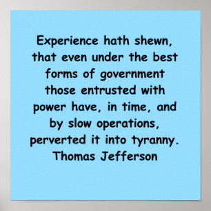 thomas jefferson quote poster