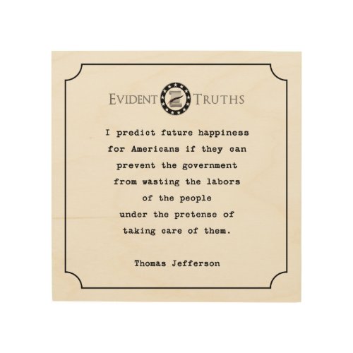 thomas jefferson quote rustic wall plaque econ wood wall decor