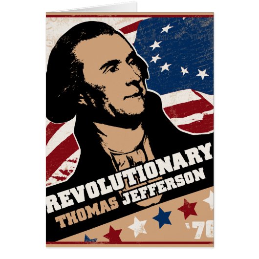 Thomas Jefferson Revolutionary Card (Front)