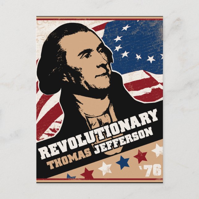 Thomas Jefferson Revolutionary Postcard (Front)