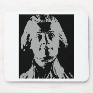 Thomas jefferson silhouette mouse pad