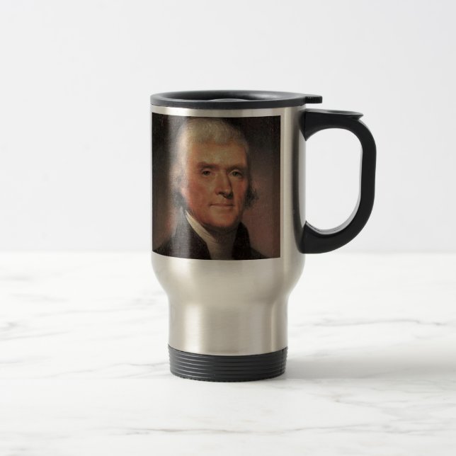 Thomas Jefferson Travel Mug (Right)