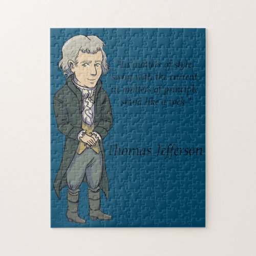 Thomas Jefferson US History Quote Jigsaw Puzzle